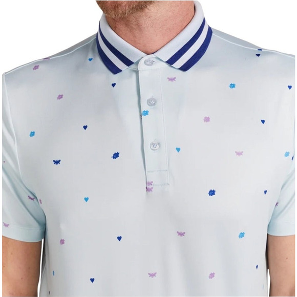 Redvanly Langham Performance Golf Polo Shirt Men’s M Breeze Blue R2415 NWT - Picture 11 of 12